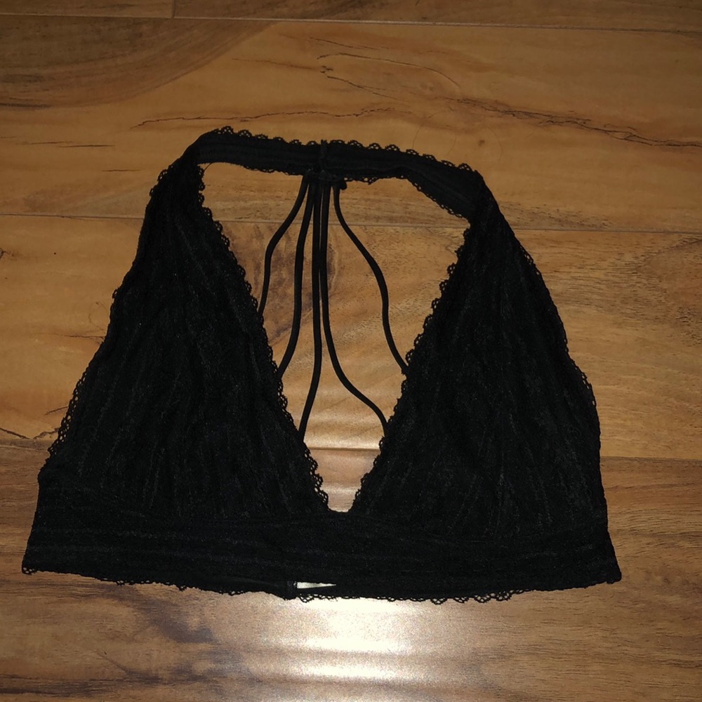 black bralette